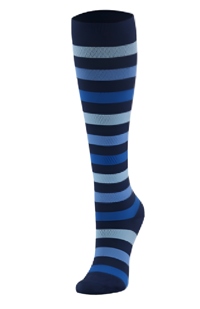 Shades of Blue Compression Socks
