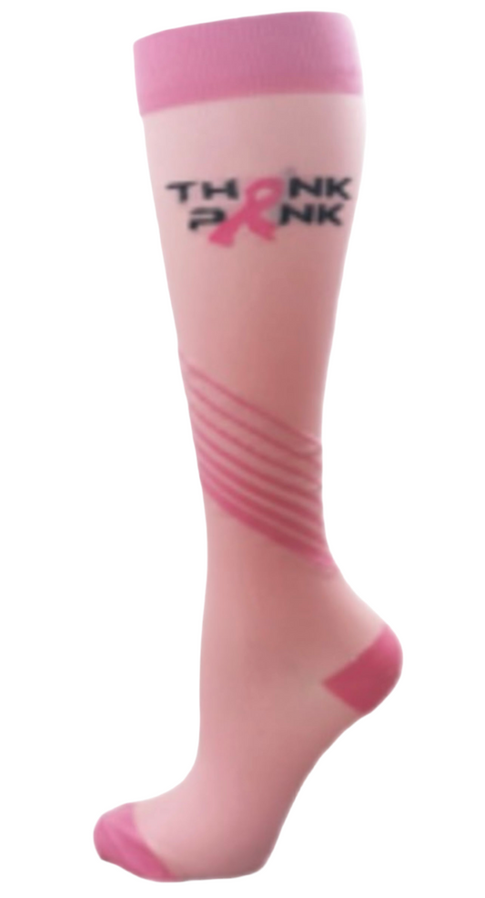 Think Pink Compression Socks