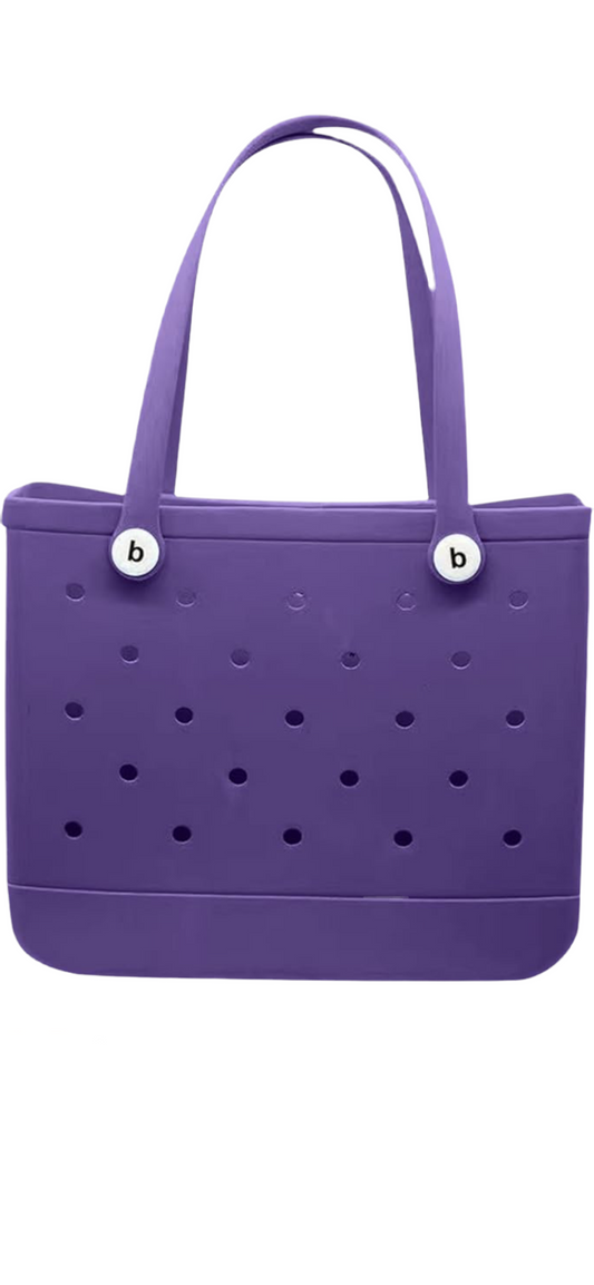 Purple Jumbo Beach Bag